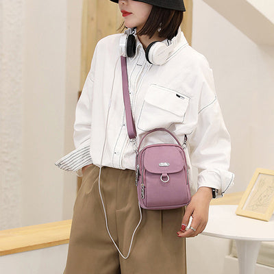 Lightweight Multi-Pocket Crossbody Bag with Adjustable Strap