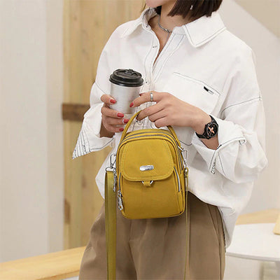 Lightweight Multi-Pocket Crossbody Bag with Adjustable Strap