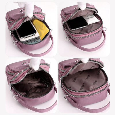 Lightweight Multi-Pocket Crossbody Bag with Adjustable Strap