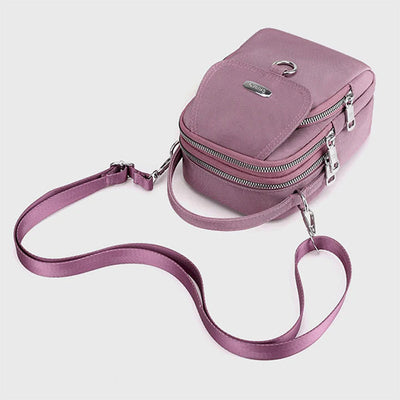 Lightweight Multi-Pocket Crossbody Bag with Adjustable Strap