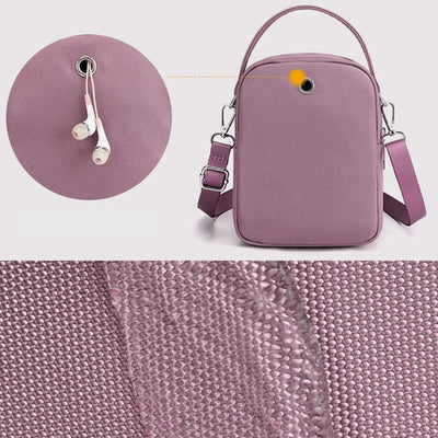 Lightweight Multi-Pocket Crossbody Bag with Adjustable Strap