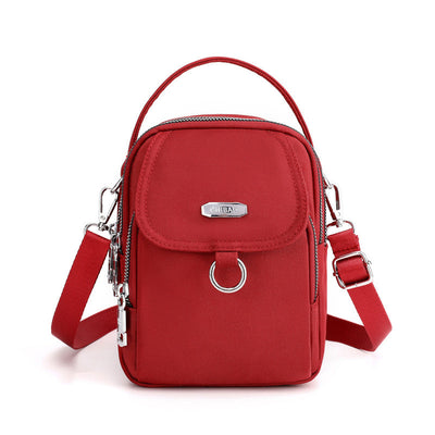 Lightweight Multi-Pocket Crossbody Bag with Adjustable Strap