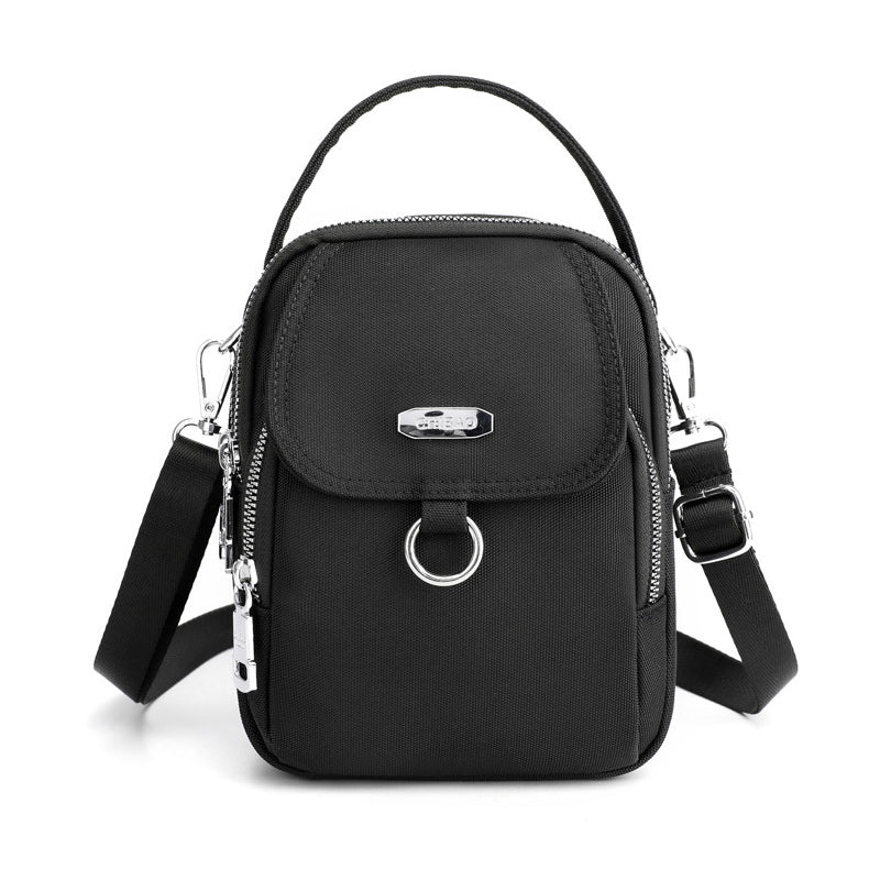 Lightweight Multi-Pocket Crossbody Bag with Adjustable Strap