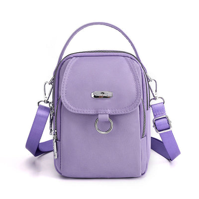 Lightweight Multi-Pocket Crossbody Bag with Adjustable Strap