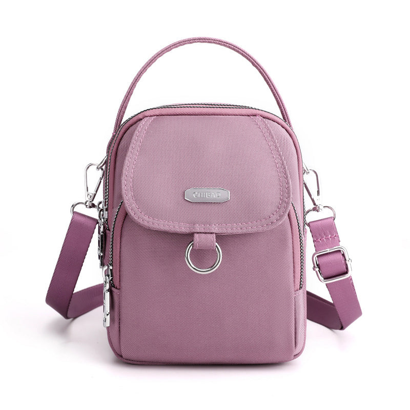 Lightweight Multi-Pocket Crossbody Bag with Adjustable Strap