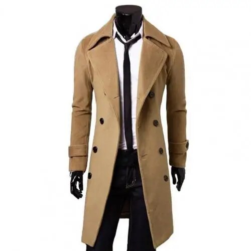 British Trench Coat | Classic Double-Breasted Coat with Tailored Fit