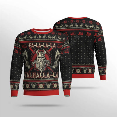 Viking Christmas Sweater | Festive Yule Tattoo Holiday Wear