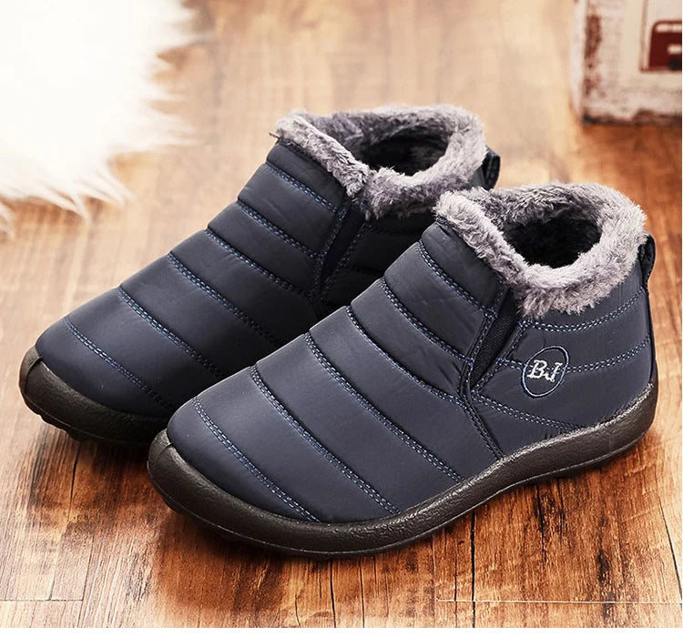 Snowy Sneaker Boots | Non-slip Winter Shoes with Plush Lining for Warmth and Comfort