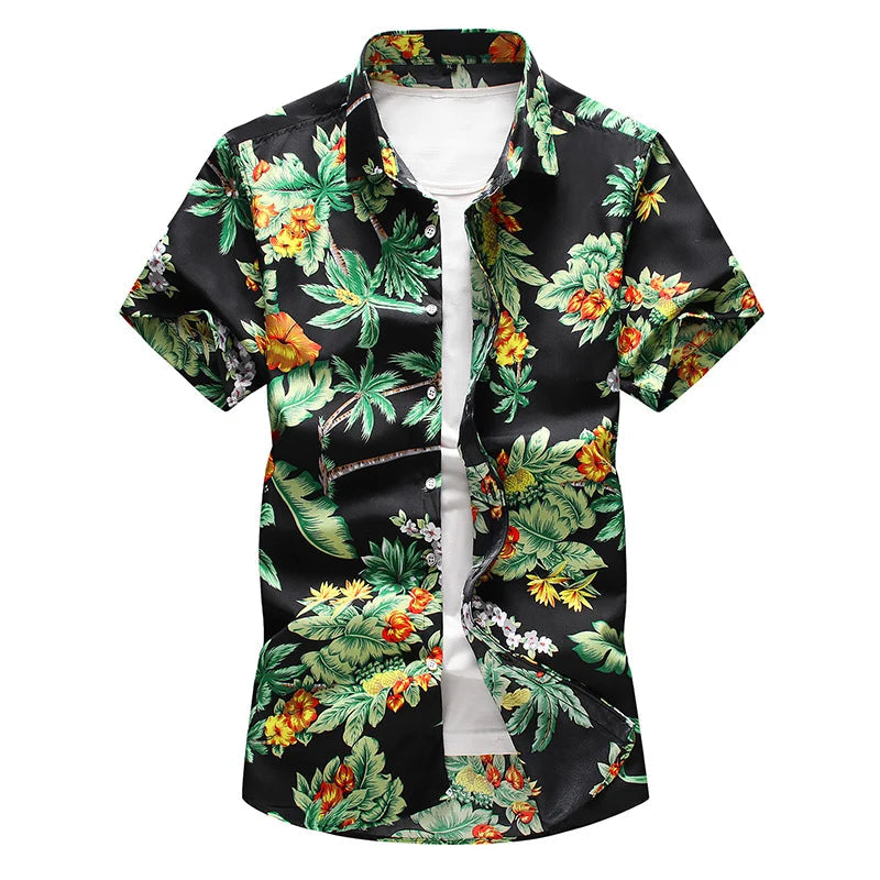 Derk Plus Size Hawaiian Shirt | Bright & Fun Tropical Print