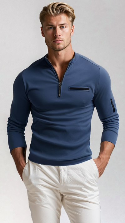 Luxe Quarter-Zip Pullover for Men | Versatile & Stylish Comfort