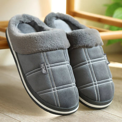 Plaid Slip-On Slippers | Ultra-Soft Checkered Indoor Footwear