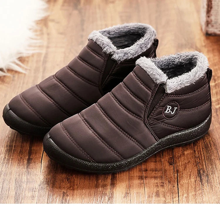 Snowy Sneaker Boots | Non-slip Winter Shoes with Plush Lining for Warmth and Comfort