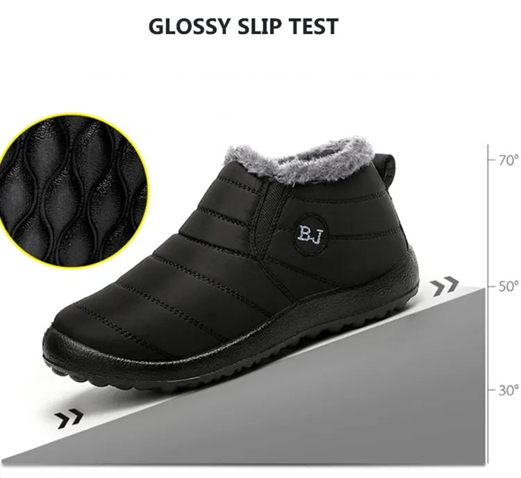 Snowy Sneaker Boots | Non-slip Winter Shoes with Plush Lining for Warmth and Comfort