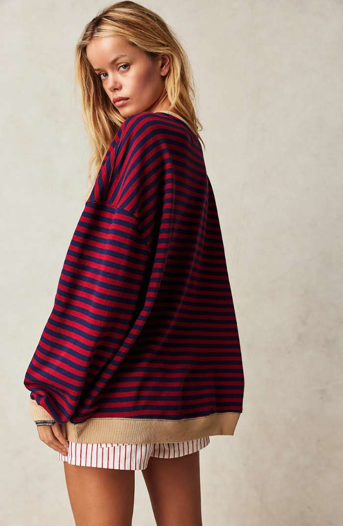 Anna | Oversized Striped Sweater