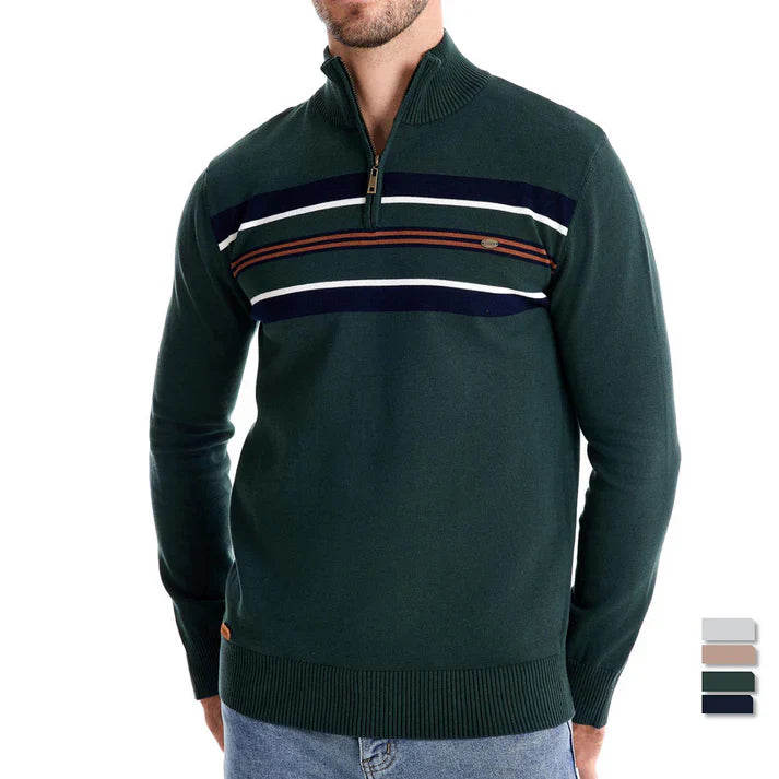 Oliver Quarter-Zip Sweater – Relaxed Comfort for Everyday Style