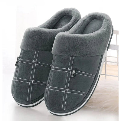 Plaid Slip-On Slippers | Ultra-Soft Checkered Indoor Footwear