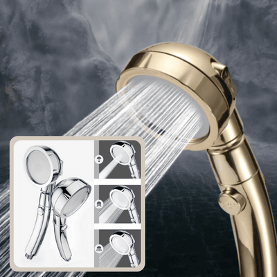 PowerHead 3-in-1 Shower Head with Hose | High-Pressure Water-Saving Design