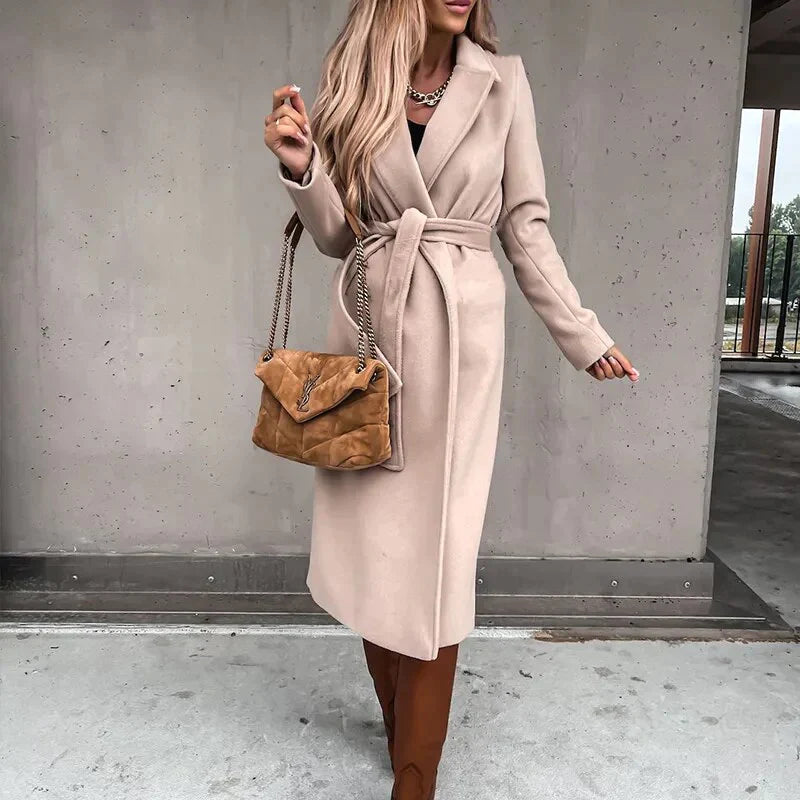 Ivana Wool Coat | Modern & Classic Long Coat