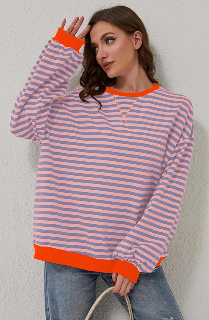 Anna | Oversized Striped Sweater