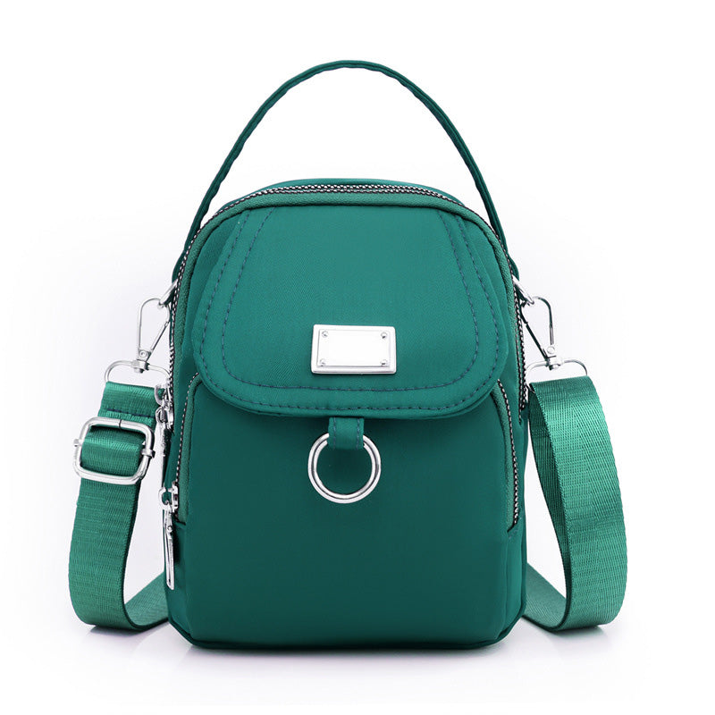 Casual Crossbody Bag with 3 Zipped Compartments