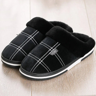 Plaid Slip-On Slippers | Ultra-Soft Checkered Indoor Footwear