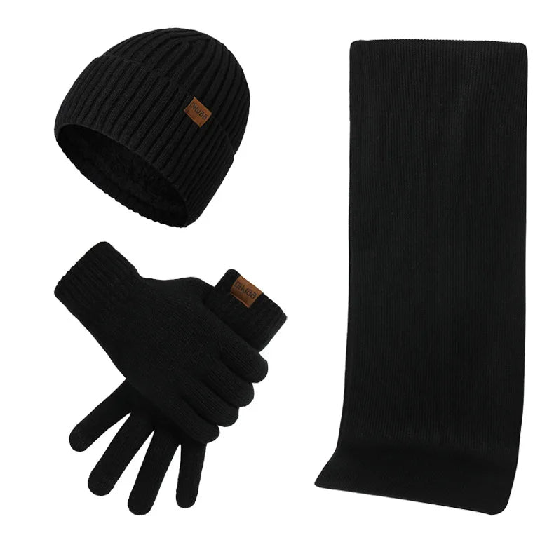 Stylish Winter Set | Includes Beanie, Scarf, and Gloves for Ultimate Warmth