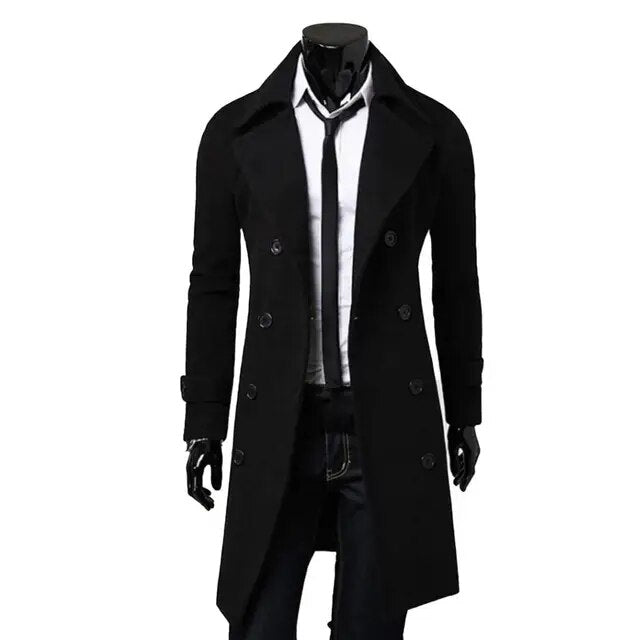 British Trench Coat | Classic Double-Breasted Coat with Tailored Fit