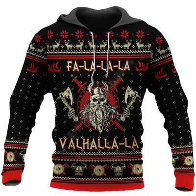 Viking Christmas Sweater | Festive Yule Tattoo Holiday Wear