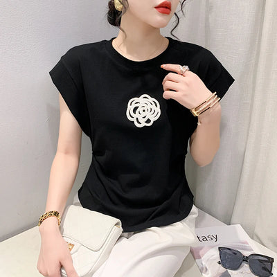 Fashionable Flower Women Top