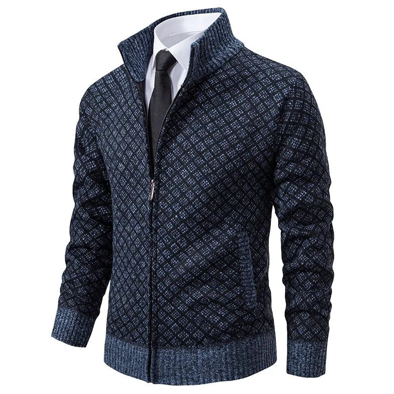 Sebastian™ – Stylish Knitted Jacquard Sweater for Men