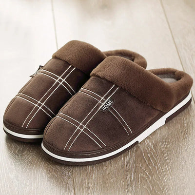 Plaid Slip-On Slippers | Ultra-Soft Checkered Indoor Footwear