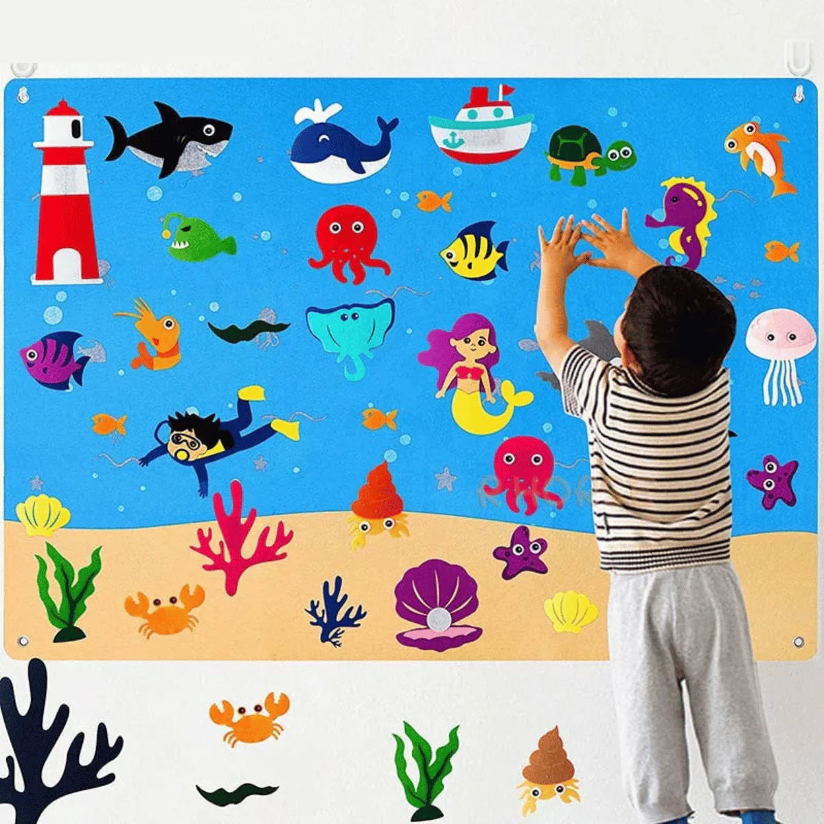 FeltPatch™ | Imaginative Learning with Animals & Nature – Felt Play Board for Kids