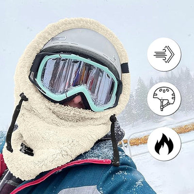 Sherpa Hood Ski Mask | Adjustable Unisex Winter Balaclava with Full Face Protection