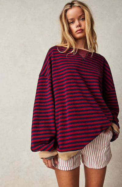 Anna | Oversized Striped Sweater