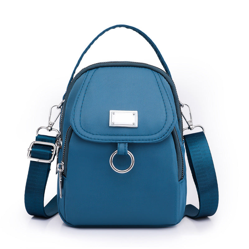 Casual Crossbody Bag with 3 Zipped Compartments