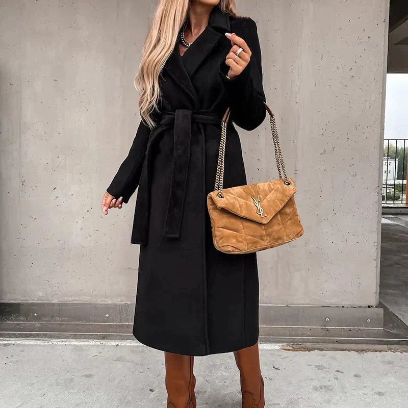 Ivana Wool Coat | Modern & Classic Long Coat