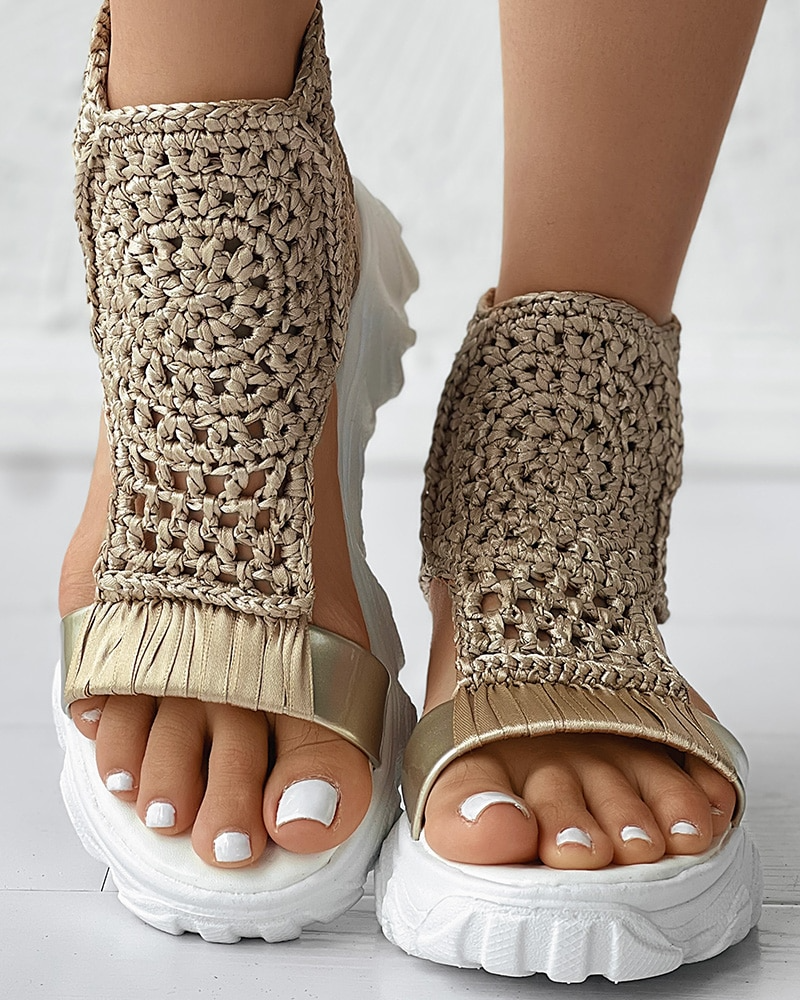 EvoSummer Knitted Elastic Sandals - Perfect for those warm, sunny days!