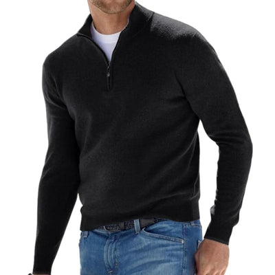 Luca Belloni Pullover | Half-Zip V-Neck Sweater for Men