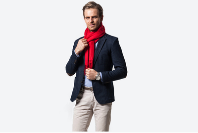 Red Cashmere Scarf | Soft & Warm Cashmere Scarf for Winter