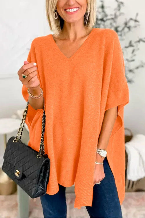 Poncho-Style Sweater | Cozy Knit for Effortless Elegance