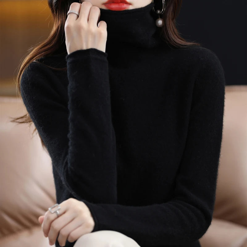 Sophie Cashmere Bliss Sweater | Trendy & Cozy Turtleneck