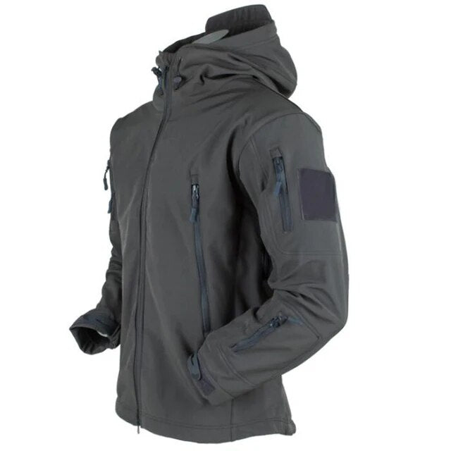 Tactical Outdoor Jacket | Durable & Weatherproof with Hooded Design