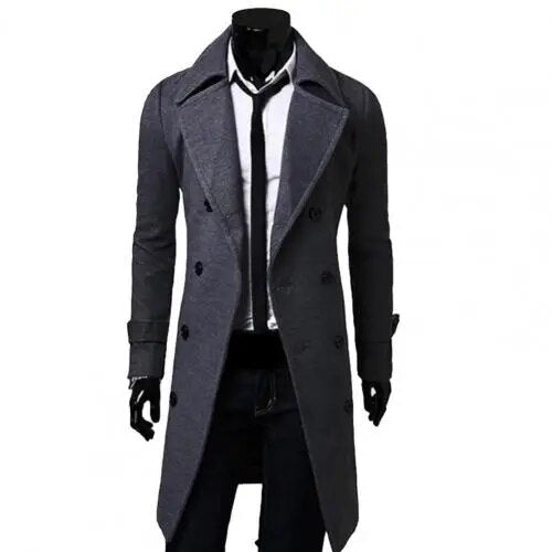 British Trench Coat | Classic Double-Breasted Coat with Tailored Fit