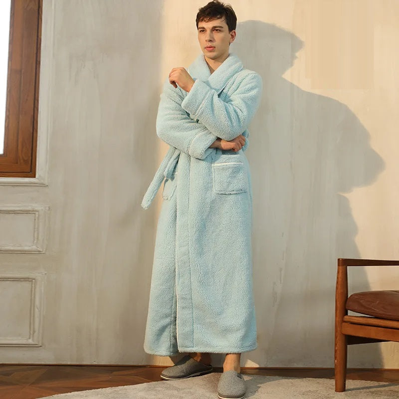 WinterWrap Bathrobe | Plush Robe with Wrap Collar for Cozy Comfort