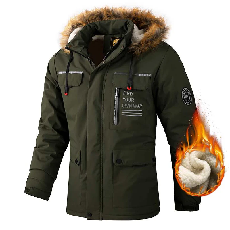 Winter Parka with Fleece Lining | Windproof Jacket with Hood