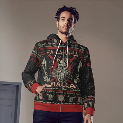 Viking Christmas Sweater | Festive Yule Tattoo Holiday Wear