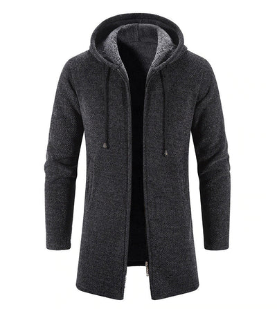 Wilson™ Hooded Knitted Jacket | Adjustable Comfort & Casual Coat