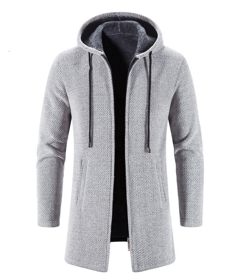 Wilson™ Hooded Knitted Jacket | Adjustable Comfort & Casual Coat