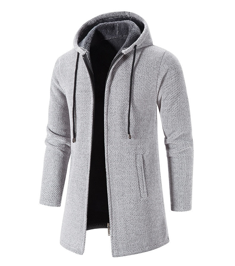 Wilson™ Hooded Knitted Jacket | Adjustable Comfort & Casual Coat