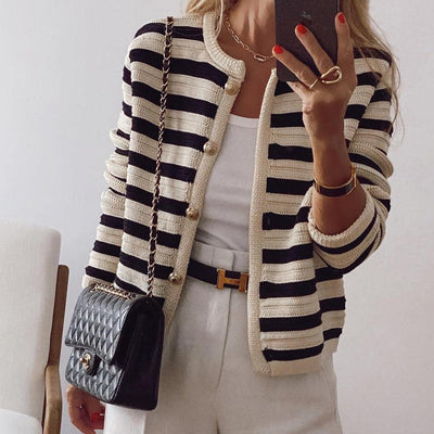 Vanessa | Cozy Striped Cardigan for Everyday Comfort and Style